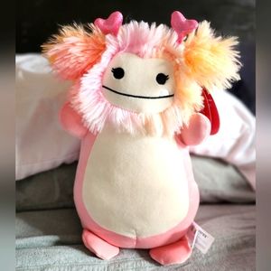 NWT Caparinne 12" Pink & Orange Valentines Day Hugmee Bigfoot Squishmallows NEW